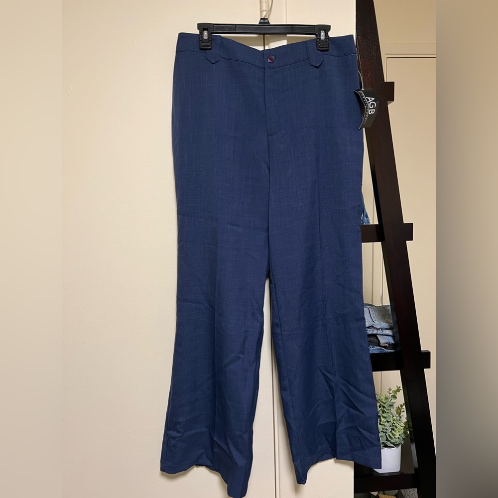 NWT - AGB blue wide leg dress pants - Size 12